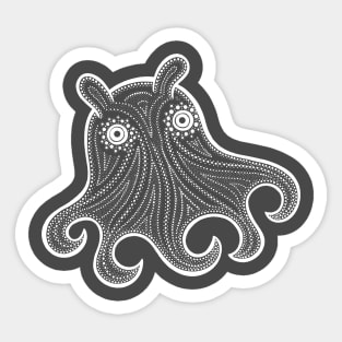 Dumbo Octopus Ink Drawing - animal lovers design Sticker